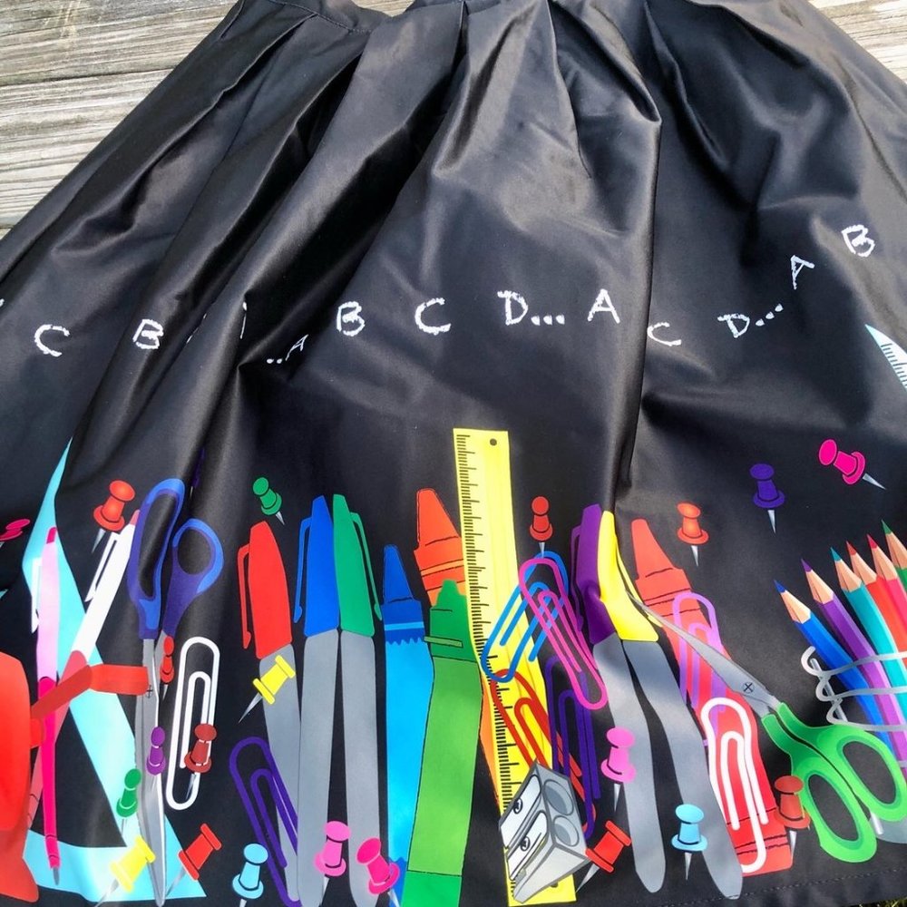 Back to School Teacher Skirt by Unique Vintage